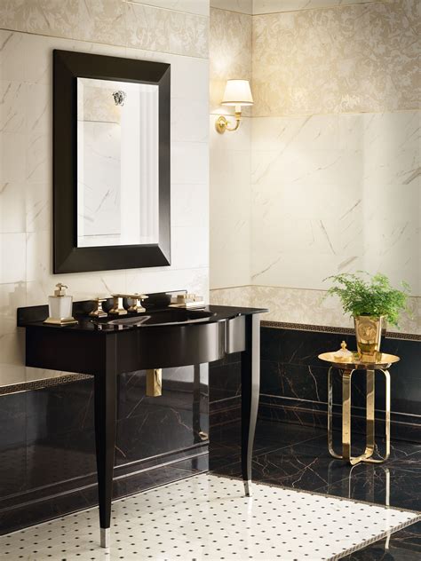 bagno versace bianco e nero